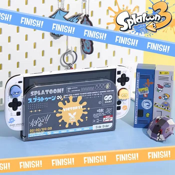 Étui de protection Splatoon 3 pour Switch 2 - Conception à coque divisée en deux parties - Accessoires de console NS2 Housse de jeu