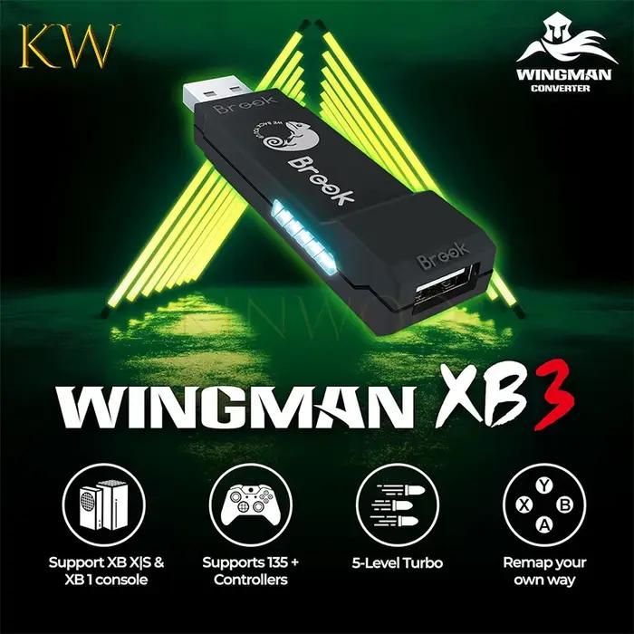 Convertisseur Brook Wingman XB3 pour Xbox One/Xbox Series X | Adaptateur de contrôleur Hitbox pour bâton de combat d'arcade filaire pour console S/PC