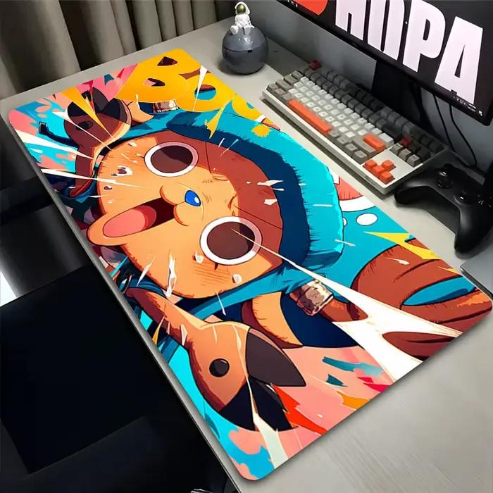 Tapis de souris Tony Tony Chopper One Piece Anime XXL pour gamer clavier souris bureau entrée office mat polyvalent