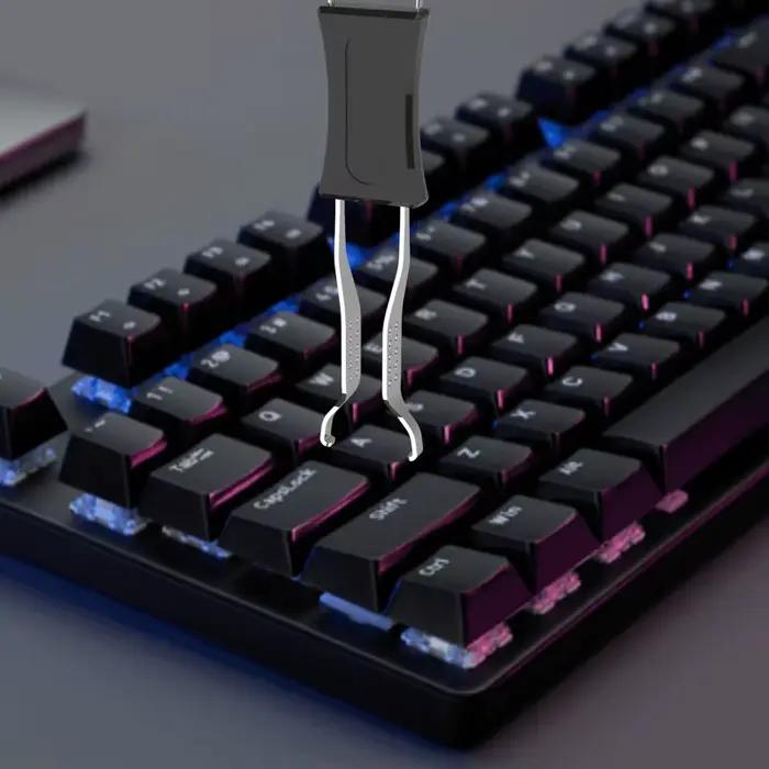 Extracteur de capuchons de touches de clavier mécanique polyvalent 2 en 1