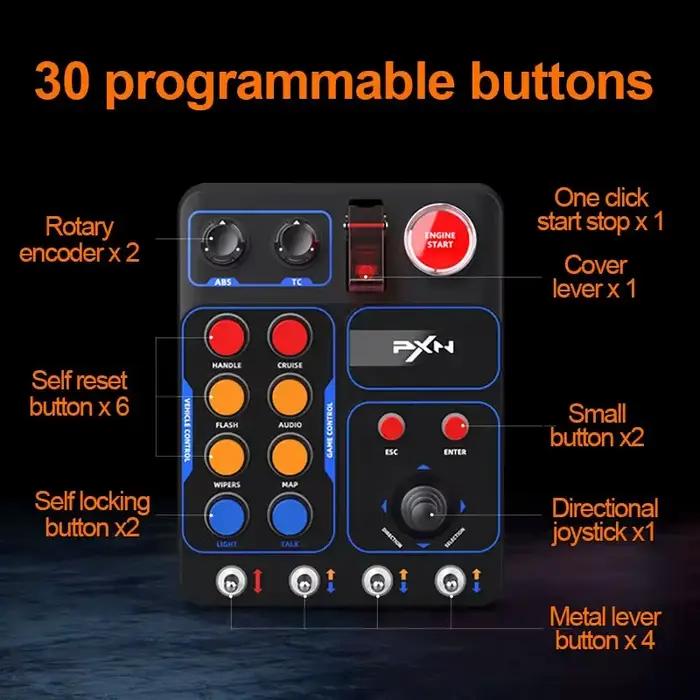 PXN CB1 simulateur course boîte de commande centrale touches multifonctions