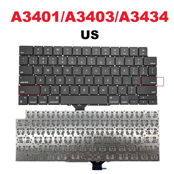 Clavier d'ordinateur portable d'origine A2681 A2941 A3113 A3114 A3401 A3403 A3434 pour MacBook Air 13