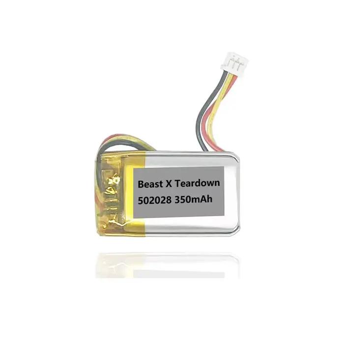 220mAh ( 402025 ) 350mAh ( 502028 ) Batterie pour souris de jeu Wlmouse Beast X Mini / Teardown
