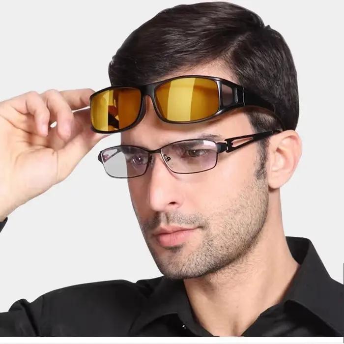 Lunettes de soleil de Vision nocturne lunettes de conduite de nuit de voiture lunettes de conducteur lunettes de soleil unisexe Protection UV lunettes de soleil lunettes cadeau
