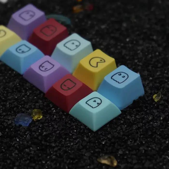 NPKC 5 pièces mignon émoticônes Keycaps OEM/DSA supplémentaire Keycap PBT touches pour clavier mécanique personnalisé bricolage jeu clé capuchon