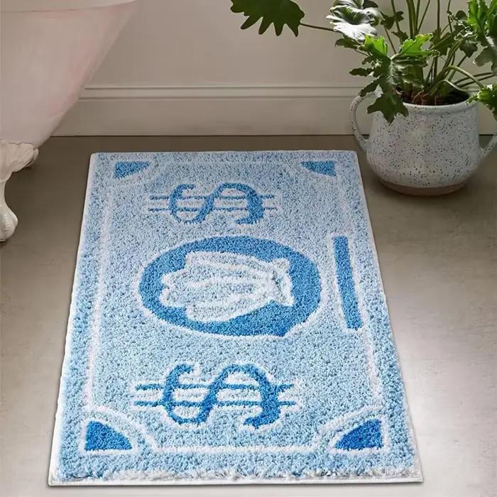 Tapis à motif de pièces de monnaie