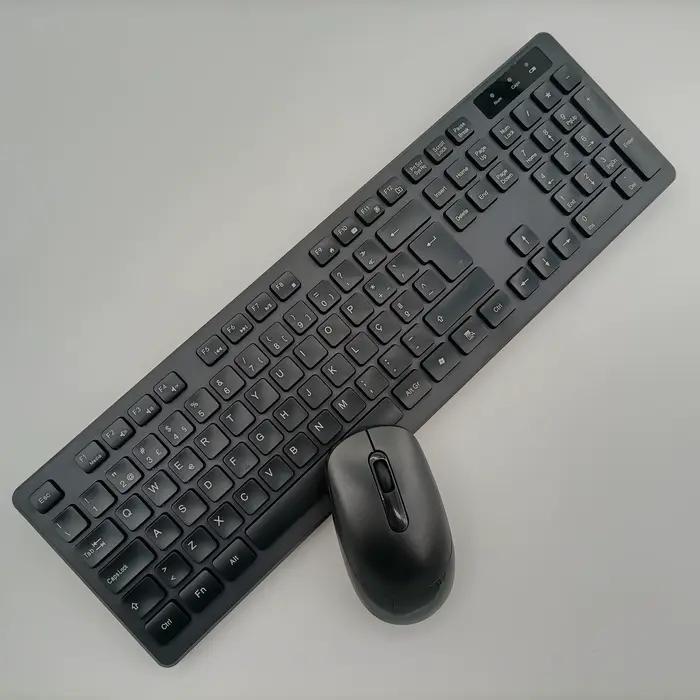 Clavier sans fil français 100% disposition ISO 105 touches anglais espagnol russe arabe portugais