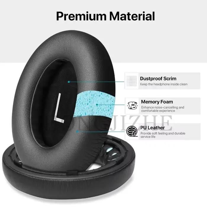 Nouveau pour BOSE 700 NC700 casque écouteurs oreillettes cache-oreilles en cuir/tissu maille respirant/coton coussins en mousse à mémoire de forme