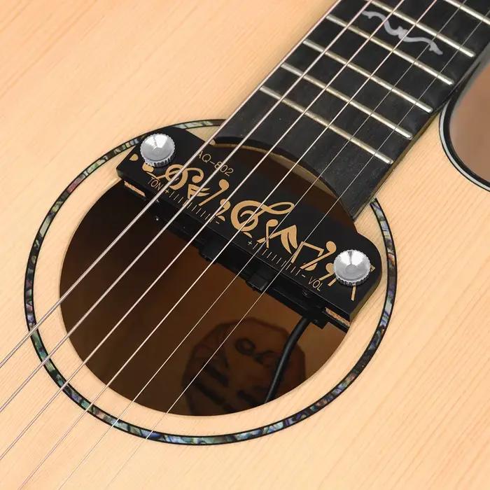 JEHQ Acoustic Soundhole 514-ups Intégré Actif 514-up Visible Haute et Basse Tension Réglage Acoustique