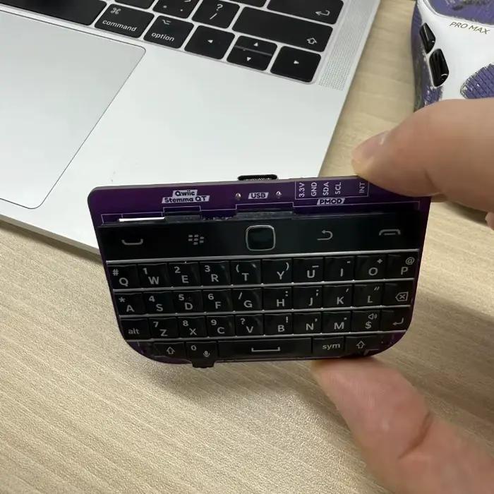 Clavier filaire mini BlackBerry Q20 Solderparty Open Source BBQ20KBD Q20 Bare Board sans coque prend en charge USB/Qwiic/PMOD