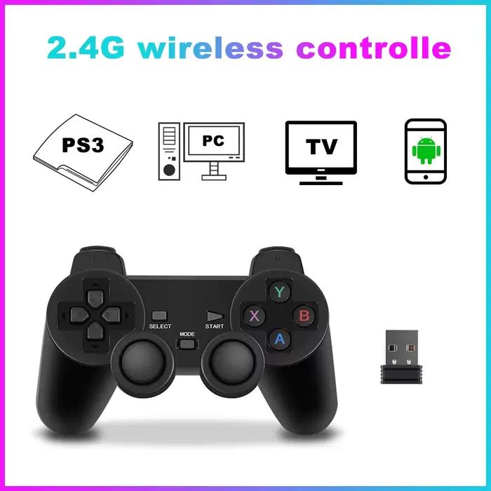 Contrôleur sans fil 706 pour PS3/consoles de jeux/Win PC/TV Box/ordinateur portable avec 360 ° Joystick adapté au