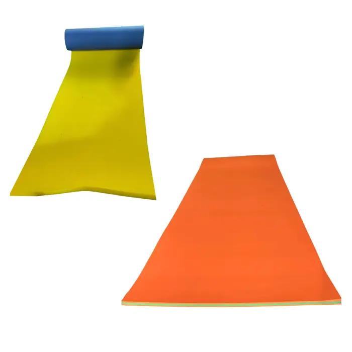 Tapis flottant d'eau 5,9 pieds x 1,8 pieds, matelas enroulable en mousse pour piscine haute densité, pour jouer, fête sur le lac, piscine, plage