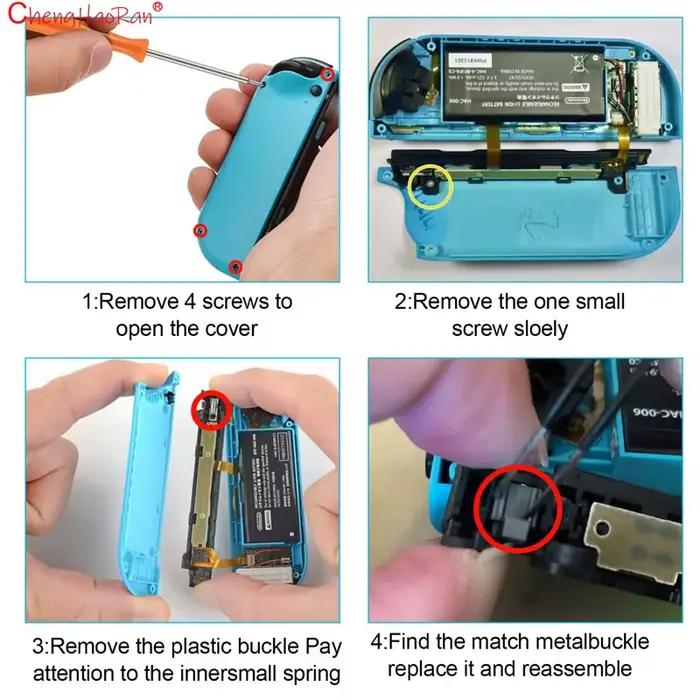 1 ensemble de pièces de réparation pour contrôleur Switch JOY-CON