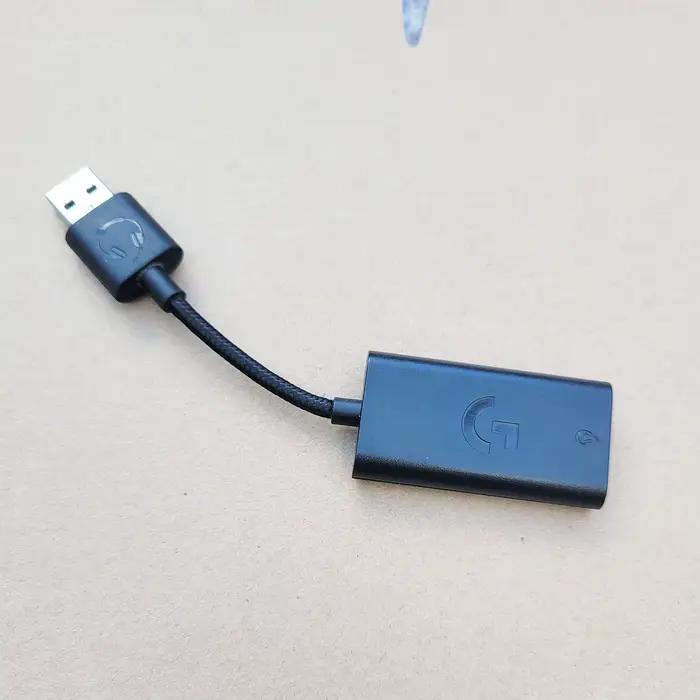 Logitech G433 casques de jeu DAC USB adaptateur Audio 3.5mm HD carte son Dongle