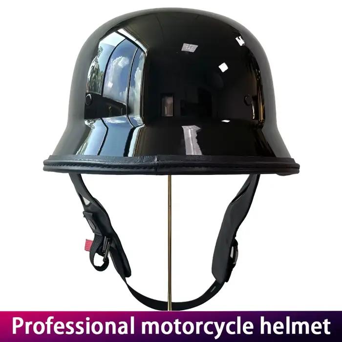 Casque de soldat rétro pour hommes, moto de croisière, vélo lourd, demi-seau de Style allemand, couvre-chef Vintage pour motards