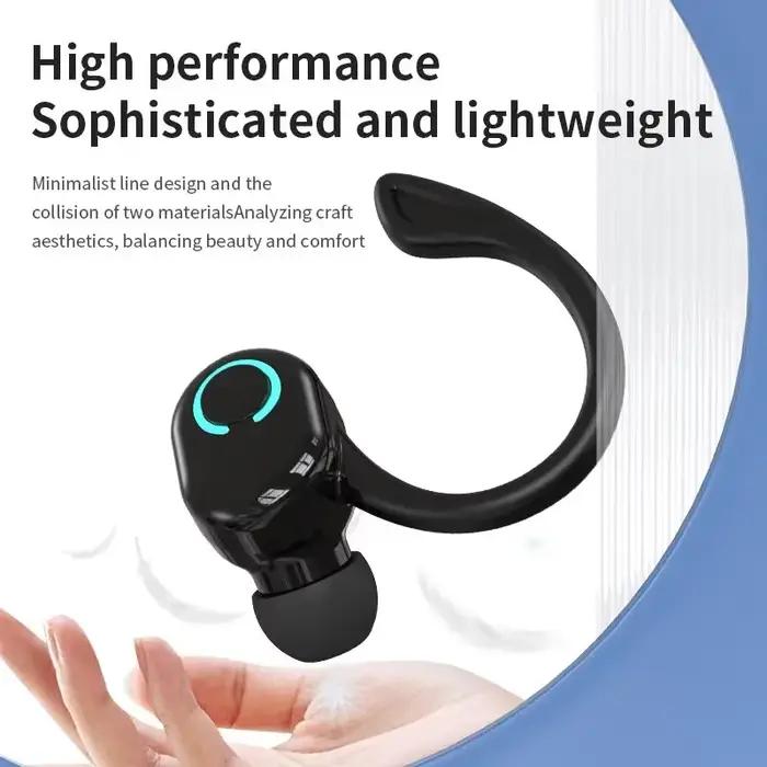 Ecouteurs intra-auriculaires sans fil Bluetooth 5.2 imperméables avec annulation active du bruit pour musique et communication sportive et quotidienne