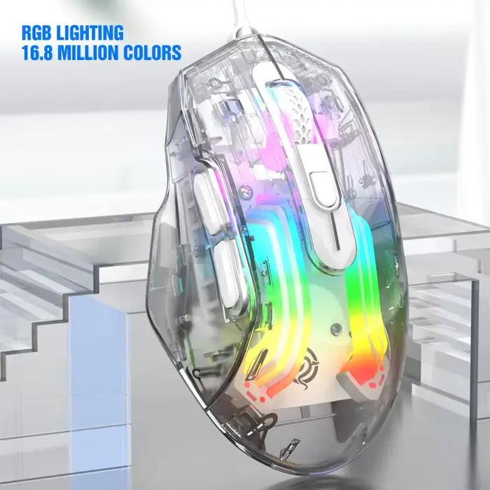 K-snake Q16 filaire transparent esports souris macro programmation ordinateur de bureau