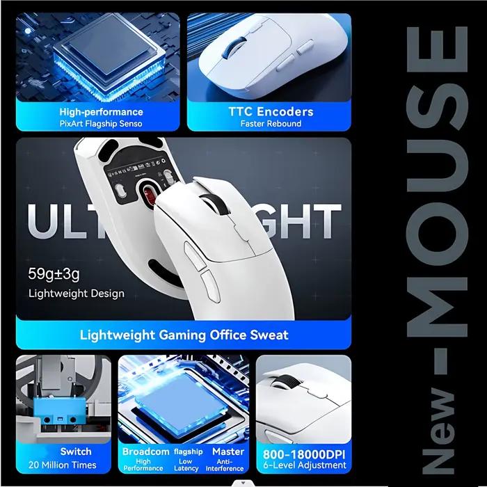 2026 M348 souris super légère Bluetooth 2.4G