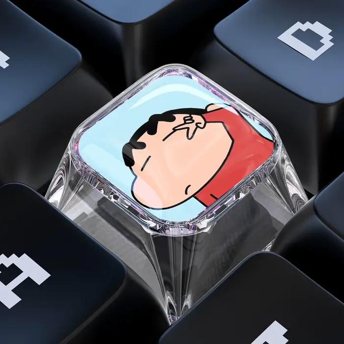 Clavier mécanique DIY personnalisé Shin-Chan avec touches mignonnes