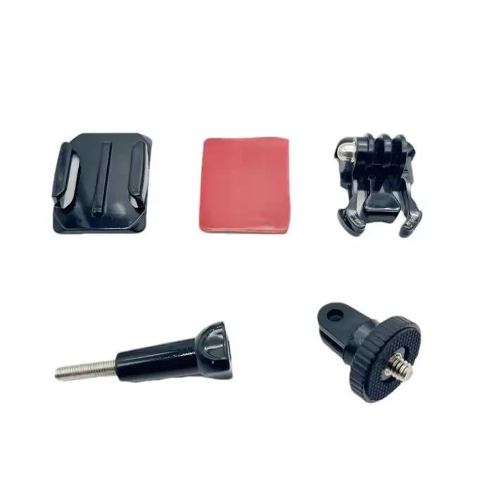 Kit de casque de moto pour GoPro Hero 12 11 10 9 8 7, ensemble d'accessoires de caméra d'action, support de montage de menton de vélo pour Go Pro