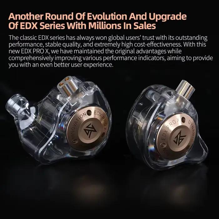 KZ EDX PRO X dans l'oreille lecteur dynamique écouteur HIFI basse musique écouteurs Sport suppression du bruit casque ZSN ZST ZS10 pro x C12 CRA