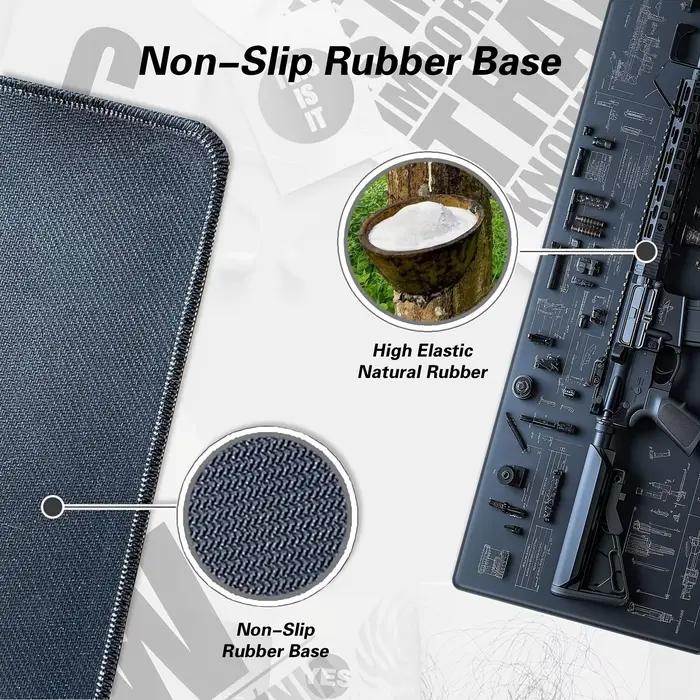 Grand tapis de souris lavable en caoutchouc