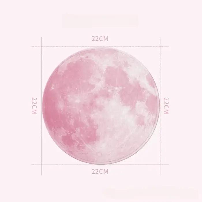 Tapis de souris rond rose pour filles
