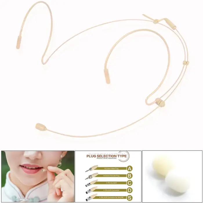 Microphone de casque à double crochet d'oreille pour systèmes sans fil Shure