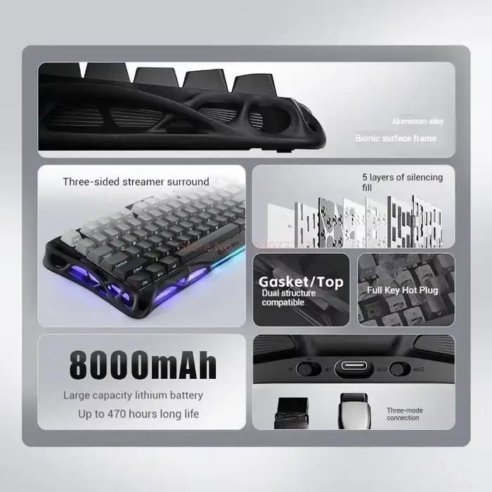 Clavier mécanique GravaStar K1 75 X Souris sans fil personnalisée