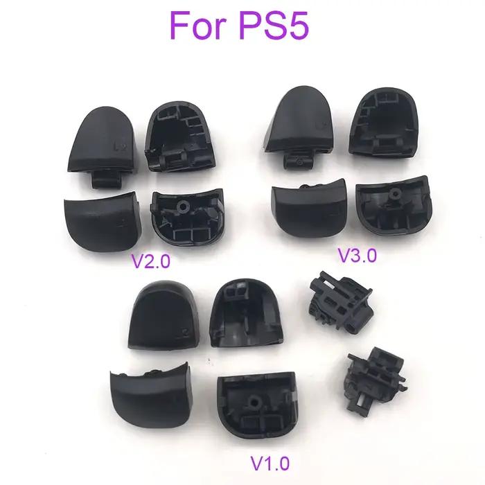 1-10 jeux de boutons de déclenchement noirs de remplacement R1 L1 R2 L2 pour clé de jeu de contrôleur PS5 010 020 030 avec ressort
