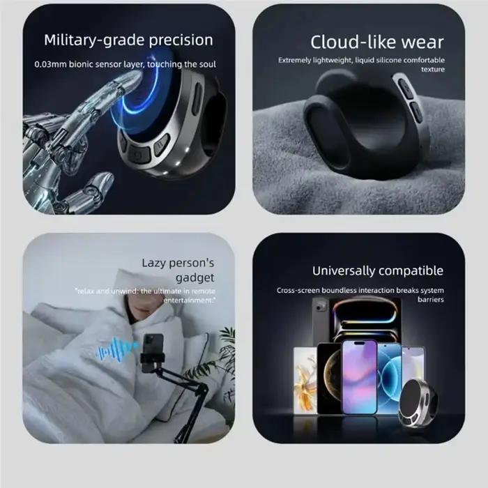 [LXYA68Z!] Télécommande Bluetooth Air Mouse à commande tactile et par boutons