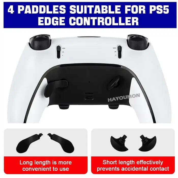 5 COULEURS - Boutons arrière en métal de remplacement professionnels pour manette de jeu PS5 Edge Elite - Console de jeu