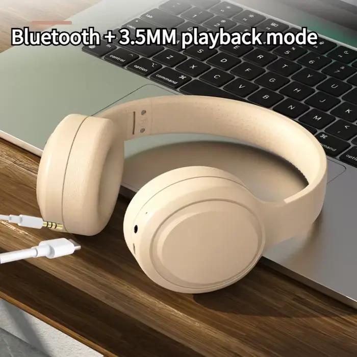 Bluetooth 5.3 casque 3.5mm casques filaires sur l'oreille écouteurs de jeu