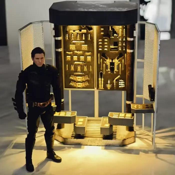 INART 1/12 mâle Batman Dark Knight Rise Hg-M0001 Bruce Wayne Bell scène accessoire bibliothèque pour modèle de figurine d'action 6 pouces