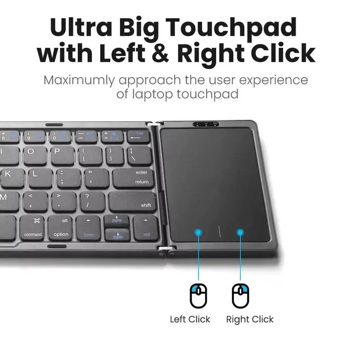 Mini clavier sans fil pliable à 3 pouces