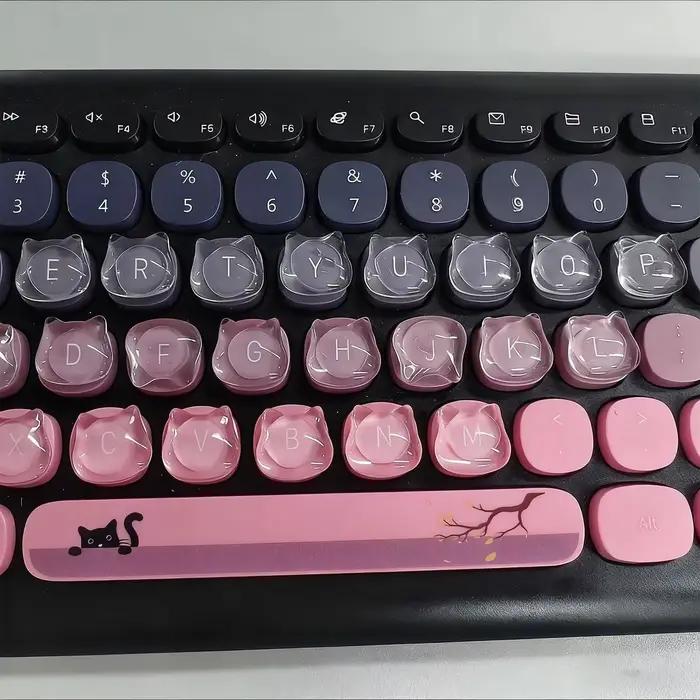 24 autocollants pour clavier pour les utilisateurs ayant des ongles longs