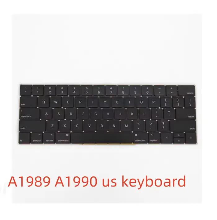 Clavier d'ordinateur portable US/UK/SP/RU/FR pour MacBook Pro Retina 13 "A1989 15" A1990 remplacement