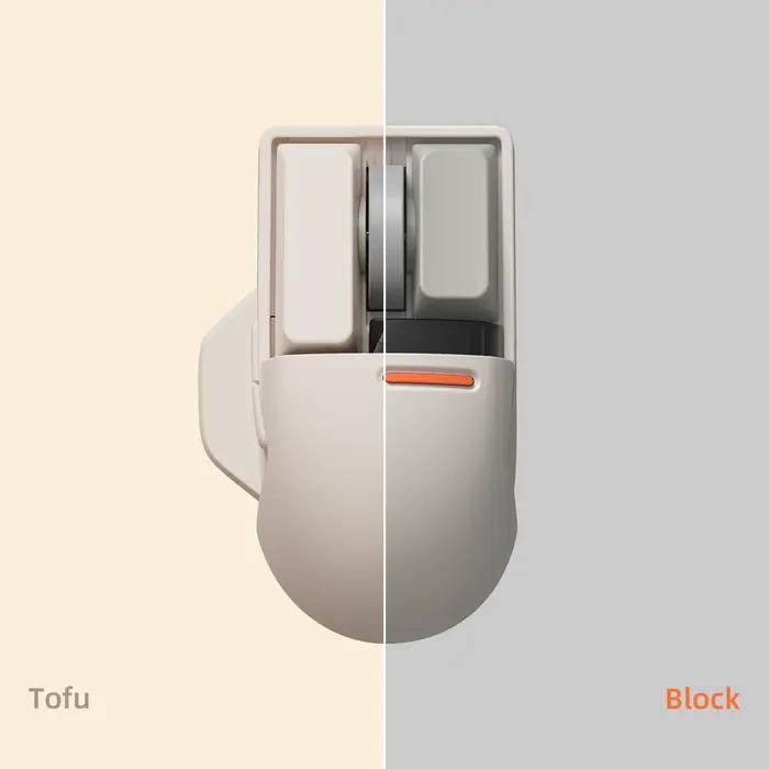 LOFREE Touch PBT souris sans fil 3 modes avec récepteur USB connexion filaire Bluetooth Rechargeable 4000DPI écran OLED Compatible