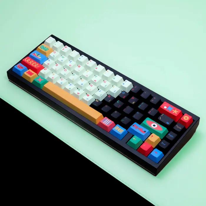 GMK Motif Keycaps colorant sous allemand coréen espagnol arabe français russe ISO ANSI grand ensemble 143 touches pour clavier mécanique