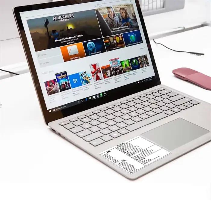 Autocollant de clé de raccourci pour ordinateur portable français