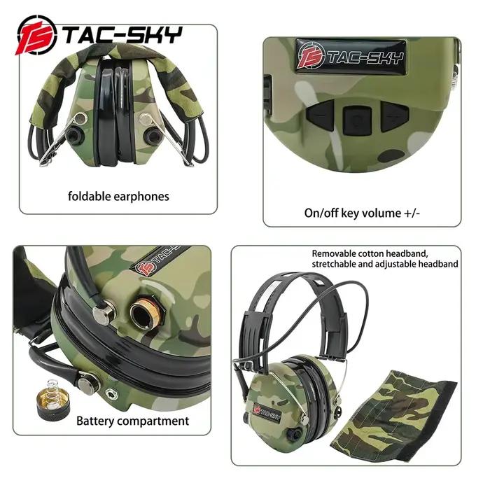 SKY Sordin Supreme Pro tactique Silicone cache-oreilles Protection auditive électronique casque de tir camouflage MC