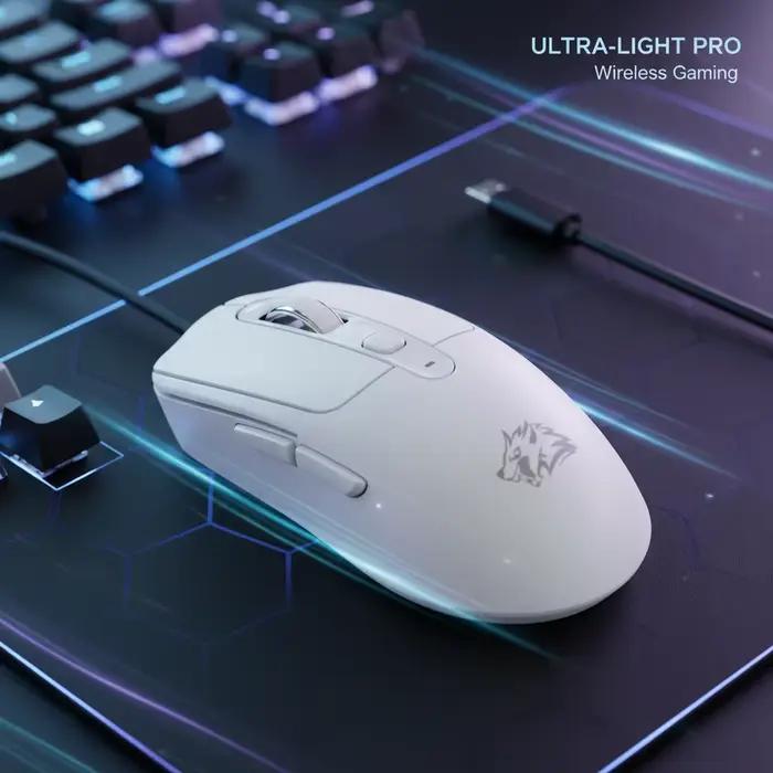 Souris sans fil rechargeable à double mode à 6 boutons