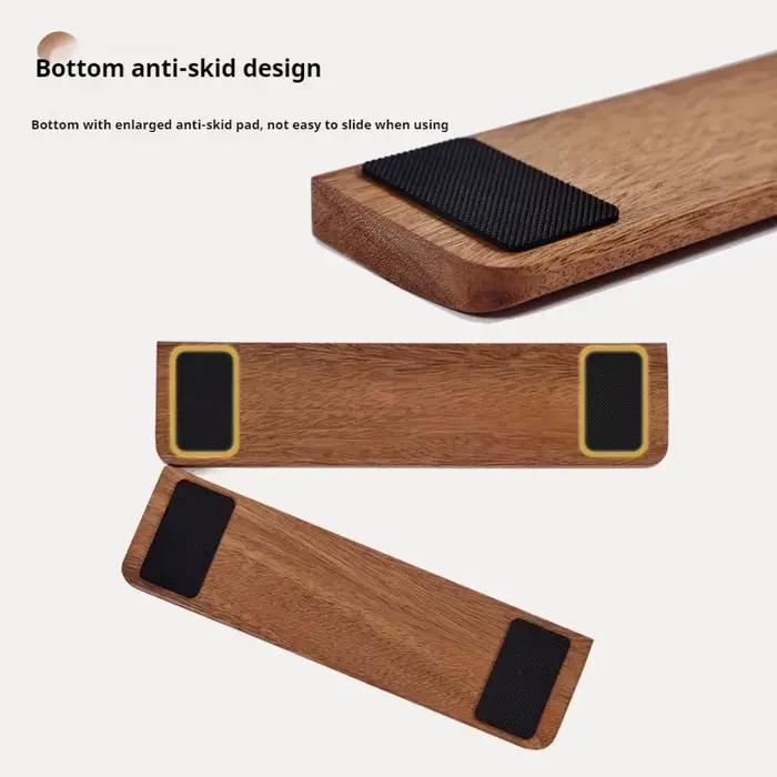 Nouveau repose-poignets ergonomique en bois de noyer pour clavier mécanique