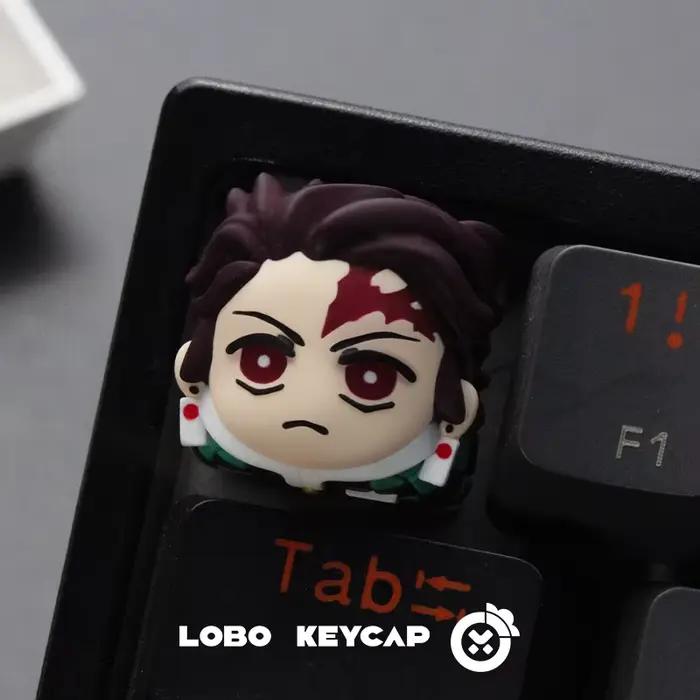 Clavier mécanique Demon Slayer : Keycaps créatifs