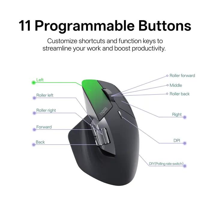 Rapoo – souris sans fil MT760PRO