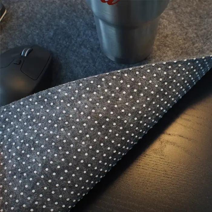 Tapis de souris en feutre de laine de grande taille