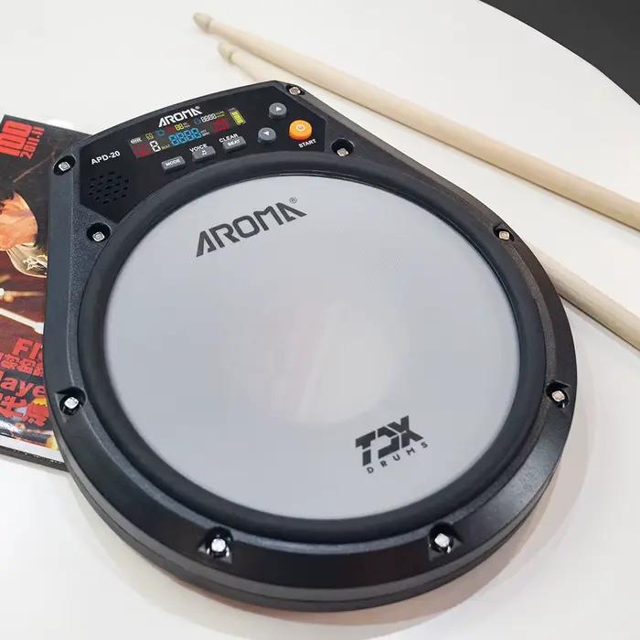 APD-20 AROMA Électronique Muet Tambour Battant Conseil Électronique Tambour Pad Batterie spatirée Metronome Formation PerSCH Musique Pièces