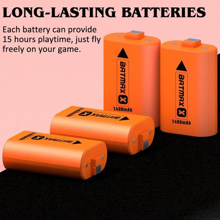Batterie rechargeable Batmax 1400mAh pour Xbox Series X Contrôleur S/Xbox One X/S rechargeable longue durée de vie sans mémoire occasion gaming compétition marathon partie jeu