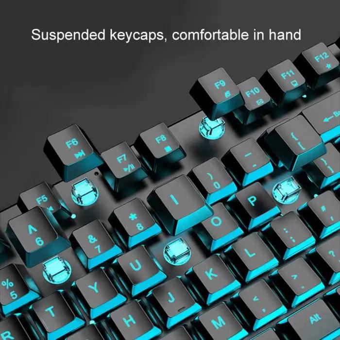 EWEADN Clavier de jeu mécanique filaire 104 touches rétroéclairage rvb