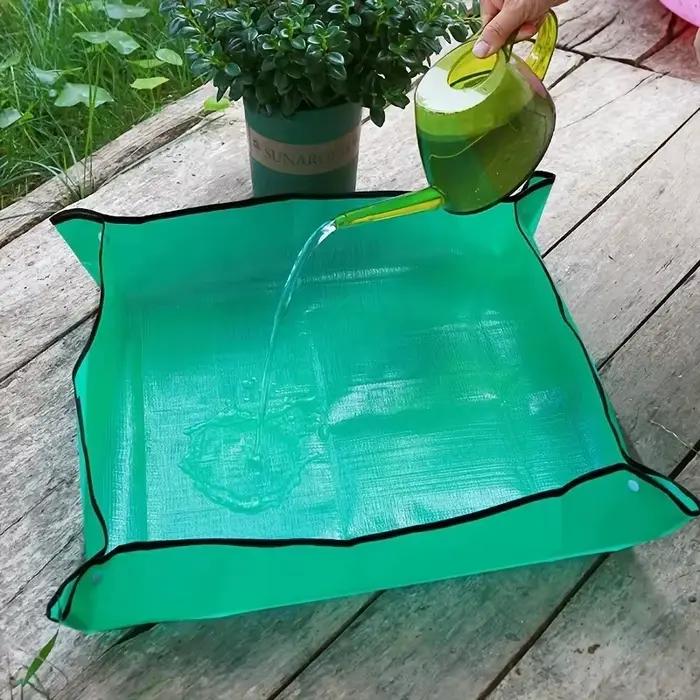 1 pièces tapis de plantation 50 cm -100 cm tapis d'empotage de jardinage pliable plante de jardin Pot de fleur transplantation tapis imperméables